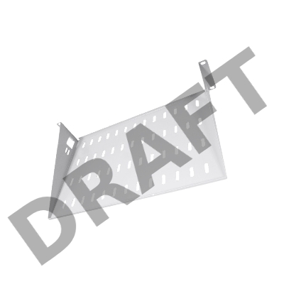 Полка перфорированная консольная 2U ЦМО, глубина 300 мм (МС-30)