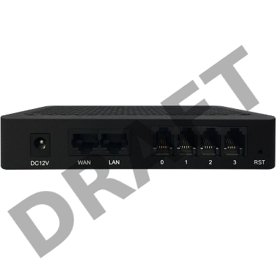 Шлюз IP Dinstar DAG1000-4S черный