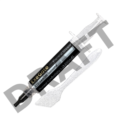 Термопаста ExeGate ETD-14WMK Daimond (13,6 Вт/(м•К), 6г, шприц с лопаткой)