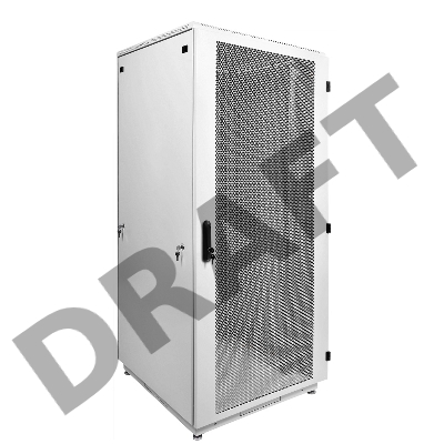 Шкаф телекоммуникационный напольный 42U (800x1000) дверь перфорированная (3 места), [ ШТК-М-42.8.10-4ААА ]