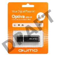 Флэш Диск QUMO 8GB Optiva 01 Black QM8GUD-OP1-black