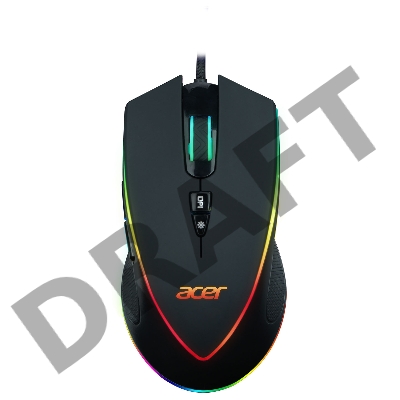 Мышь Acer OMW131 черный оптическая (6000dpi) USB (7but)