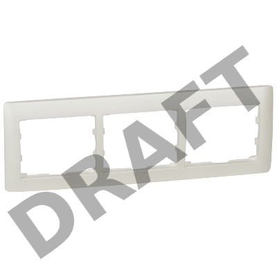 G.Life Рамка 3 поста, pearl, гор. G.Life Рамка 3 поста, pearl, гор.