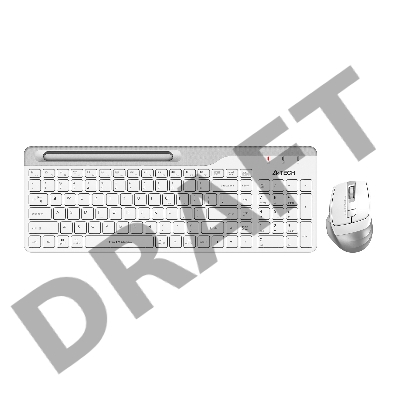 Клавиатура + мышь A4Tech Fstyler FB2535C клав:белый/серый мышь:белый/серый USB беспроводная Bluetooth/Радио slim