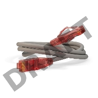 Патч-корд Hyperline U/­UTP, Cat.5e, LSZH, 0.5 м, красный 
