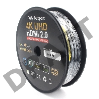 Активный оптический кабель HDMI Cablexpert, 100м, v2.0, 19M/19M, AOC Premium Series, позол.разъемы, экран, коробка