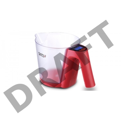 Весы кухонные электронные Sinbo SKS 4516 макс.вес:2кг красный