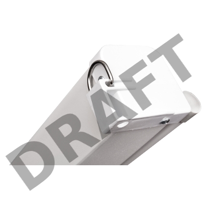 Экран Sakura 220x220см Wallscreen 1:1 настенно-потолочный рулонный белый  123' Matt White (MW), серый корпус