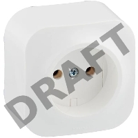Розетка Legrand 782210 без заземления без шторок (Белая)