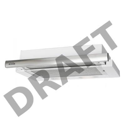 Вытяжка встраиваемая Elikor Интегра 50П-400-В2Л белый/нержавеющая сталь управление: кнопочное (1 мотор)
