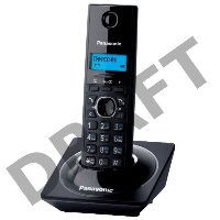 Телефон Panasonic KX-TG1711RUB (черный) {АОН, Caller ID,12 мелодий звонка,подсветка дисплея,поиск трубки}