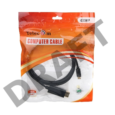 Кабель Telecom USB3.1 Type-Cm --> DP(m) 4K@30Hz, 1.8m <TCC010-1.8M>