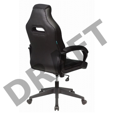 Кресло игровое Бюрократ VIKING 3 AERO RUS белый/синий/красный черный искусст.кожа/ткань