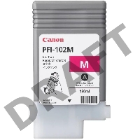 Картридж струйный Canon PFI-102M (0897B001) пурпурный, 130 мл., для imagePROGRAF iPF605, iPF610., iPF650, iPF655, iPF710, iPF755, LP17, iPF510