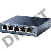 Коммутатор TP-Link SOHO  TL-SG105  5-port Desktop Gigabit Switch, 5 10/100/1000M RJ45 ports, metal case