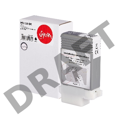 Струйный картридж Sakura 2885C001 ( PFI-120 BK) для Canon, черный, 130 мл.