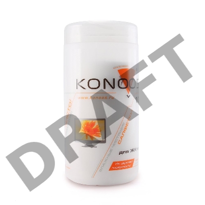 Чистящие средства Konoos KBF-100 Салфетки для ЖК-экранов в банке, 100 шт.
