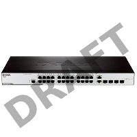 Сетевое оборудование D-Link DES-3200-28/C1A Управляемый коммутатор 2 уровня с 24 портами 10/100BASE-T + 2 комбо-портами 1000Base-T/SFP