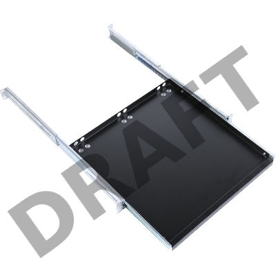 Полка клавиатурная ЦМО с телескопич. направляющими, регул. глубина 580-620 мм, цвет черный (ТСВ-К4-9005)