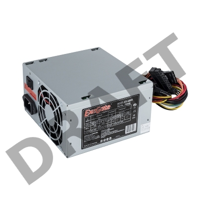 Блок питания 500W Exegate AB500, ATX, SC, 8cm fan, 24p+4p, 3*SATA, 2*IDE, FDD + кабель 220V с защитой от выдергивания