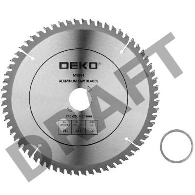 Диск пильный по алюм. Deko MSB64 (063-4350) d=210мм d(посад.)=30мм (циркулярные пилы) (упак.:25шт)
