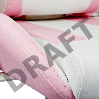 Кресло Caliber R1S Gaming Chair PINK&WHITE