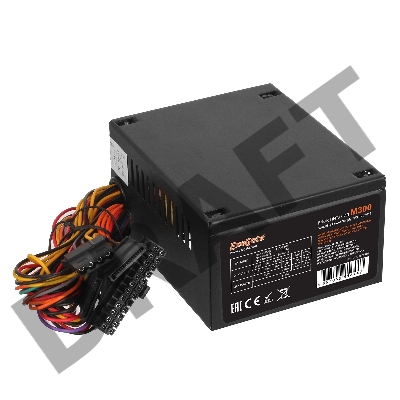 Блок питания 300W Exegate M300, SFX, 8cm fan, 24+4pin, 2*SATA, 1*FDD, 1*IDE