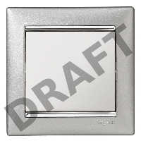 Электроустановочные изделия Legrand Legrand 770351 Рамка Valena - Алюминий/Серебряный штрих - одноместная