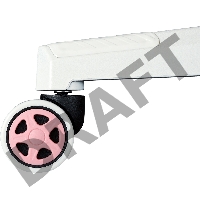 Кресло Caliber R1S Gaming Chair PINK&WHITE