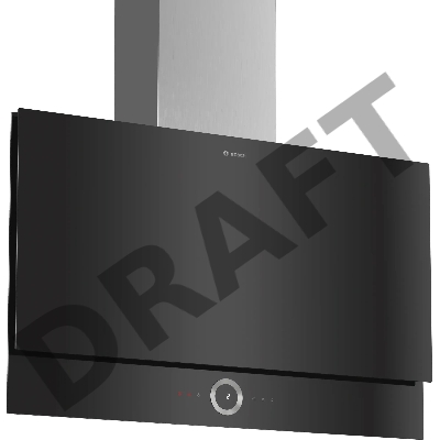 Вытяжка для настенного монтажа Bosch Серия 8 DWF97RV60B, ширина 90 см, черный