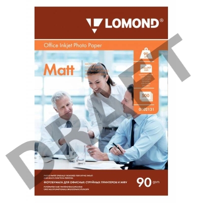 Бумага Lomond 0102131 A4/90г/м2/500л./белый матовое для струйной печати