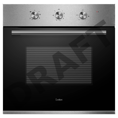 Духовой шкаф встраиваемый полноразмерный Evelux EO 620 X, 60 см, 8 режимов, 65л, нержавеющая сталь