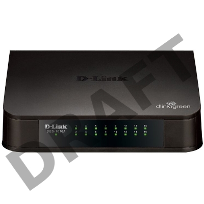 Неуправляемый коммутатор с 16 портами D-Link DES-1016A/E2A 10/100Base-TX и функцией энергосбережения