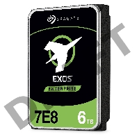 Жесткий диск HDD SATA Seagate 6Tb, ST6000NM021A, Exos 7E8, 7200 rpm, 256Mb buffer (аналог ST6000NM0115)