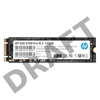 Твердотельный диск 128GB Hewlett-Packard S700 Pro M.2, SATA III, 3D TLC [R/W - 563/512 MB/s]