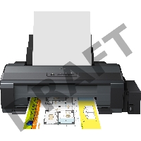 Принтер Epson L1300, 4-цветный струйный СНПЧ A3+, 15 (5.5 цв) стр/мин, 5760x1440 dpi, подача: 100 лист., вывод: 50 лист., USB, печать фотографий (старт.чернила - около 7100 ч/б документов А4 и 5700 цветных документов А4)