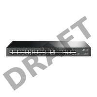 Сетевой коммутатор  TP-Link SMB TL-SG1048 Коммутатор 48-port Gigabit Switch, 1U 19-inch rack-mountable steel case