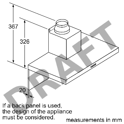 Вытяжка для настенного монтажа Bosch Серия 2 DWB64BC51M, ширина 60 см, нержавеющая сталь