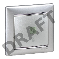 Электроустановочные изделия Legrand Legrand 770351 Рамка Valena - Алюминий/Серебряный штрих - одноместная