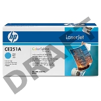 Тонер-картридж HP CE251A голубой для CLJ CM3530/CP3525 7000стр.