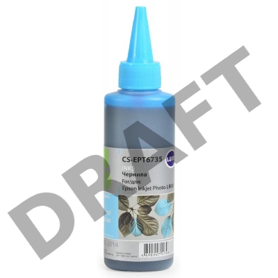 Чернила Cactus CS-EPT6735 светло-голубой (100мл) Epson L800