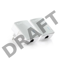 Сетевой адаптер TP-Link TL-PA4010KIT AV600 Nano Powerline Ethernet Adapter Starter Kit, Ultra Compact Size, 500Mbps Powerline Datarate,  10/100Mbps Fast Ethernet, HomePlug AV, Green Powerline,  Plug and Play, Twin Pa