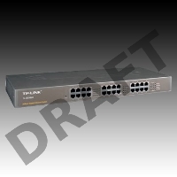 Сетевой коммутатор  TP-Link SMB  TL-SG1024 Коммутатор 24LAN 10/100/1000Mb/s Unmanagersd Gigabit Rackmount Switch
