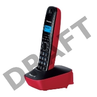 Телефон Panasonic KX-TG1611RUR (красный) {АОН, Caller ID,12 мелодий звонка,подсветка дисплея,поиск трубки}