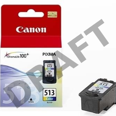 Картридж струйный CL-513 (2971B007) для Canon PIXMA MP240, PIXMA MP260, PIXMA MX320, PIXMA MX330  EMB (color), Трёхцветный, 13 мл.