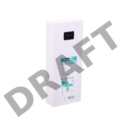 Пластиковые пружины для переплета 10 мм (на 41 - 55 листов) черные 100шт Fellowes (FS-53461)