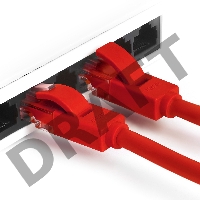 Патч-корд Greenconnect Патч-корд UTP прямой 30m AWG24 кат.5е,  RJ45,  медь, литой (Красный), пластик пакет (GCR-LNC04-30.0m)