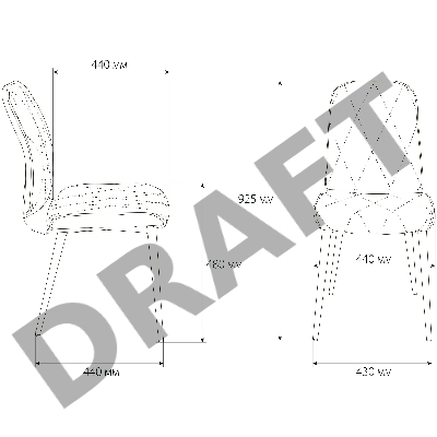 Стул для кухни Бюрократ KF-3 эко.кожа слоновая кость Orion-10 металл черный на ножках (KF-3/OR-10)