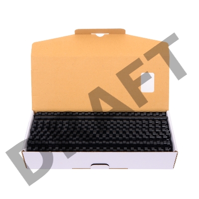 Пластиковые пружины для переплета 10 мм (на 41 - 55 листов) черные 100шт Fellowes (FS-53461)