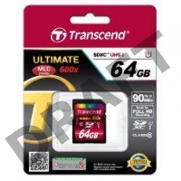 Флеш карта SDXC 64Gb Class10 Transcend TS64GSDXC10U1 BULK w/o adapter